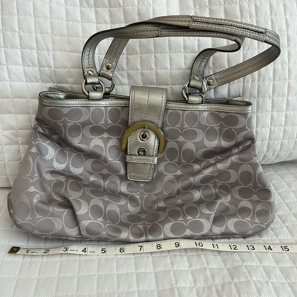 Coach Lynn SoHo Signature Silver Women's Handbag